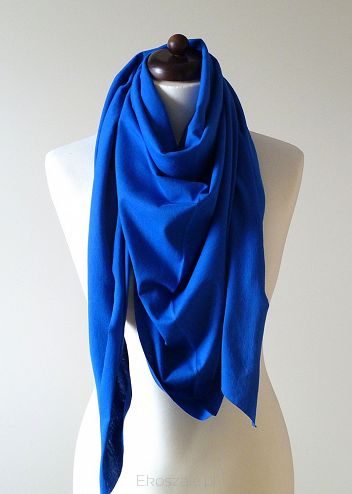 ein Tuch kobaltblau